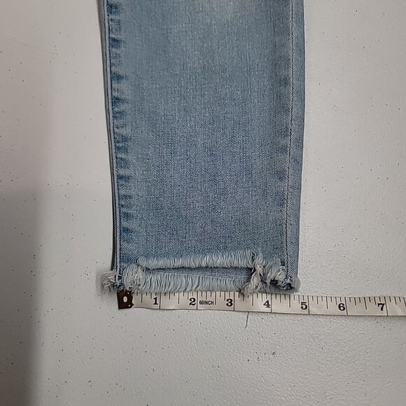 Abercrombie Fitch Harper Ankle Size 0/25 Youth Jeans Blue Denim Distressed READ - Picture 15 of 15